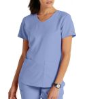 Skechers Vitality Womens 3-Pocket V-Neck Scrub Top
